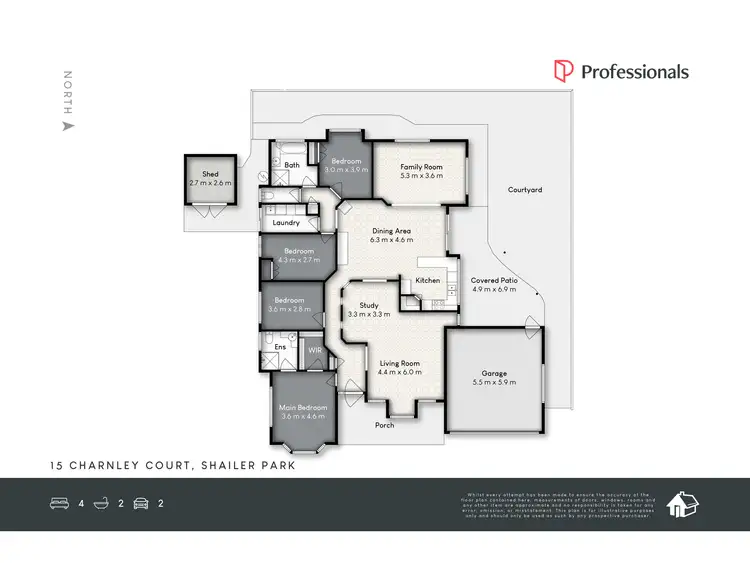 Floorplan of Homely house listing, 15 Charnley Court, Shailer Park QLD 4128