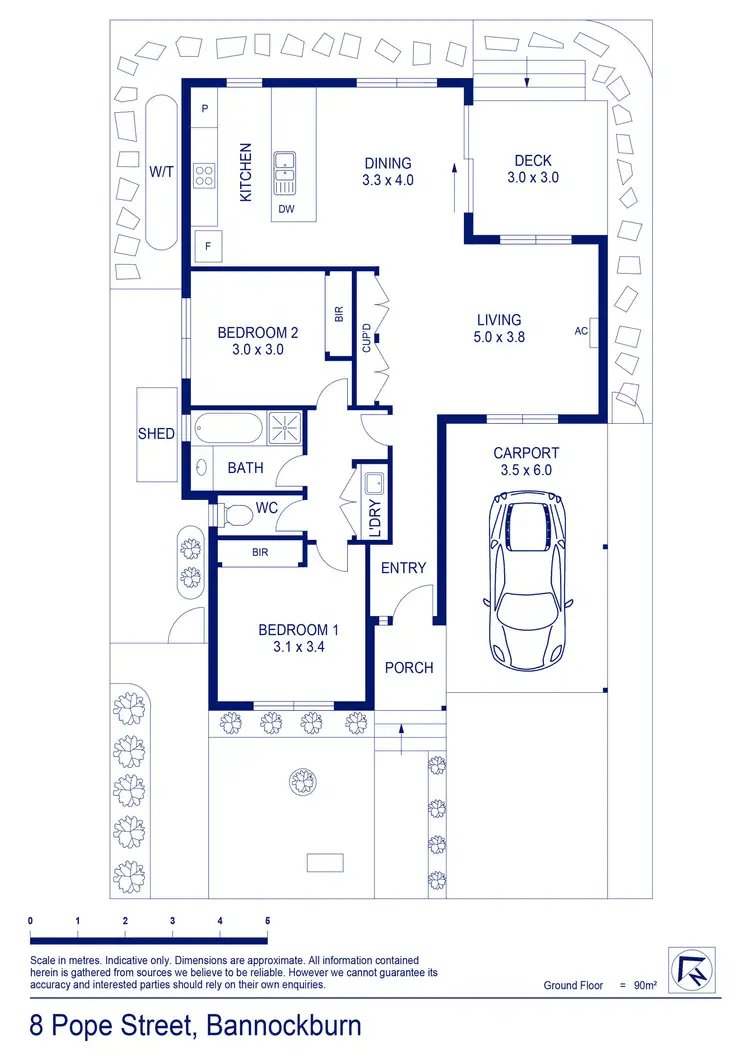 Floorplan of Homely house listing, 8 Pope Street, Bannockburn VIC 3331
