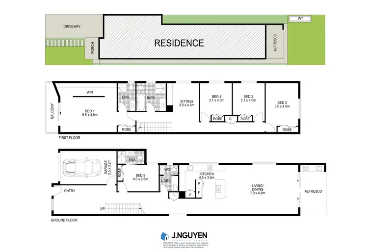 Floorplan of Homely semi-detached listing, 21a Lord Street, Cabramatta West NSW 2166