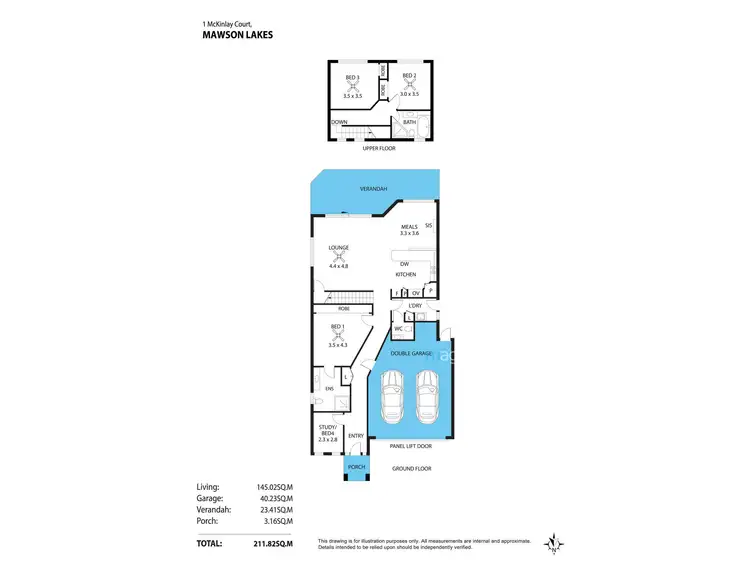 Floorplan of Homely house listing, 1 MCKINLAY COURT, Mawson Lakes SA 5095