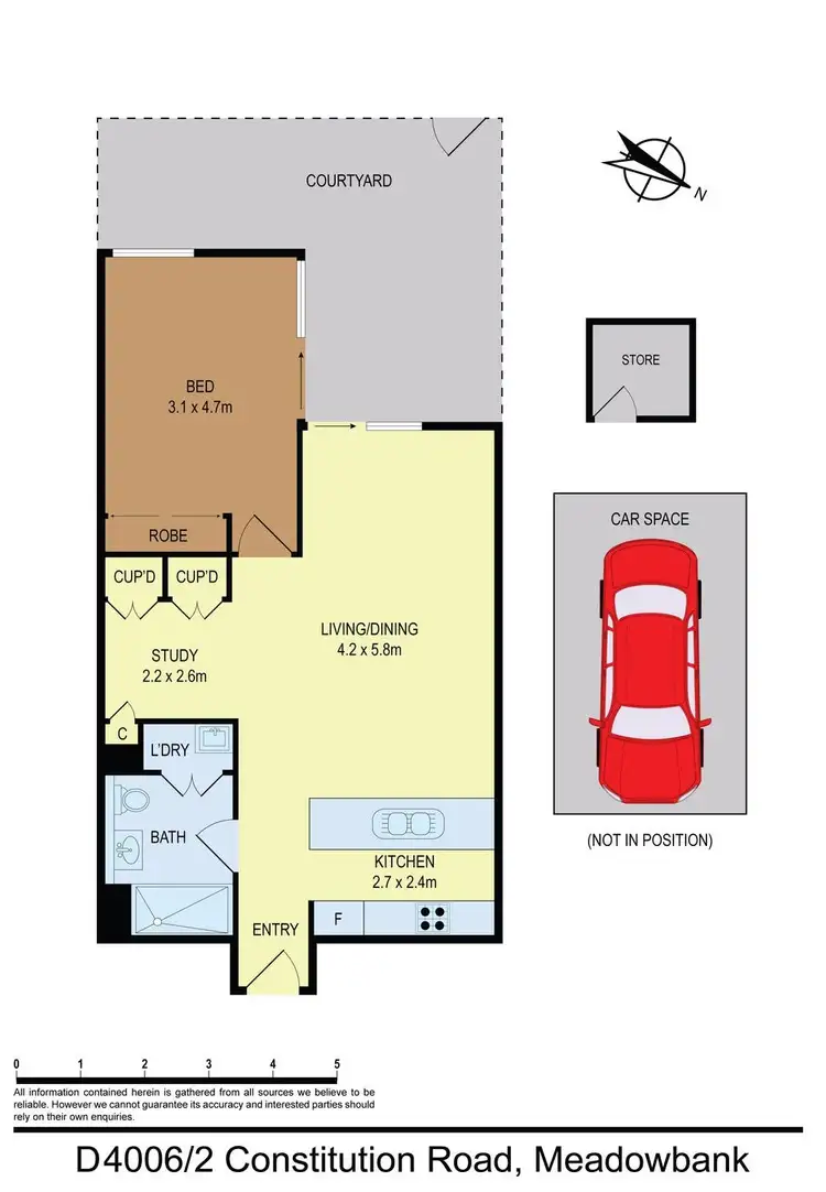 Floorplan of Homely apartment listing, D4006/1 Hamilton Crescent, Ryde NSW 2112