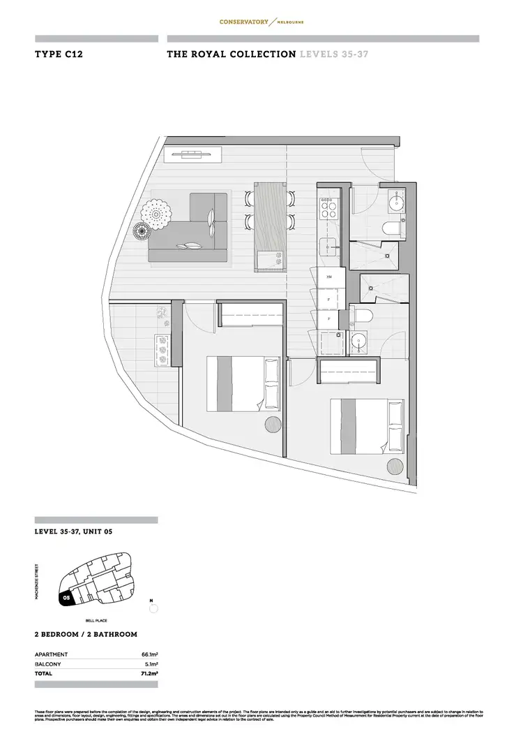 Floorplan of Homely apartment listing, 3204/23 MacKenzie Street, Melbourne VIC 3000