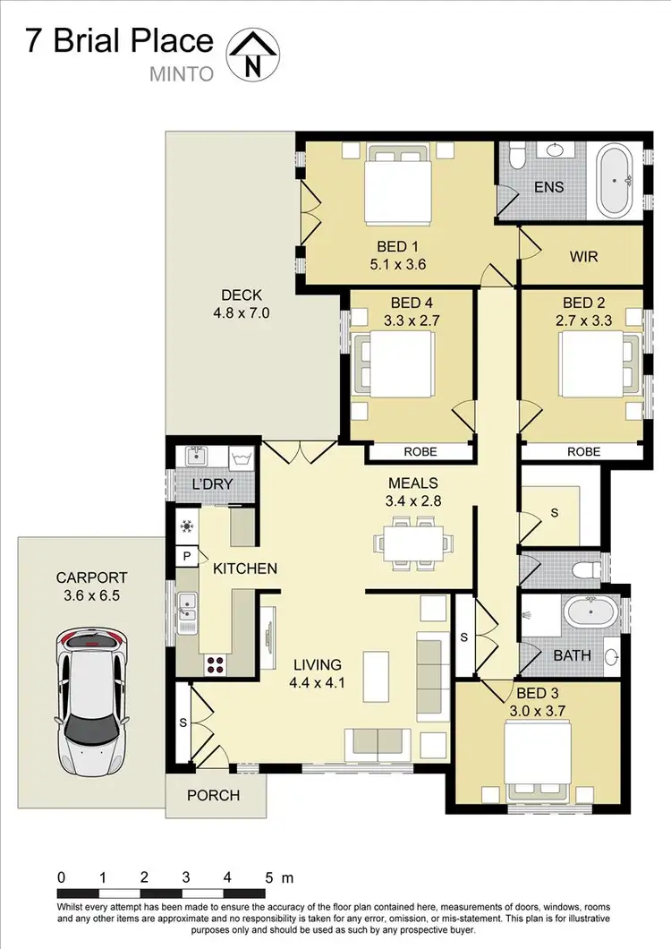 Floorplan of Homely house listing, 7 Brial Place, Minto NSW 2566