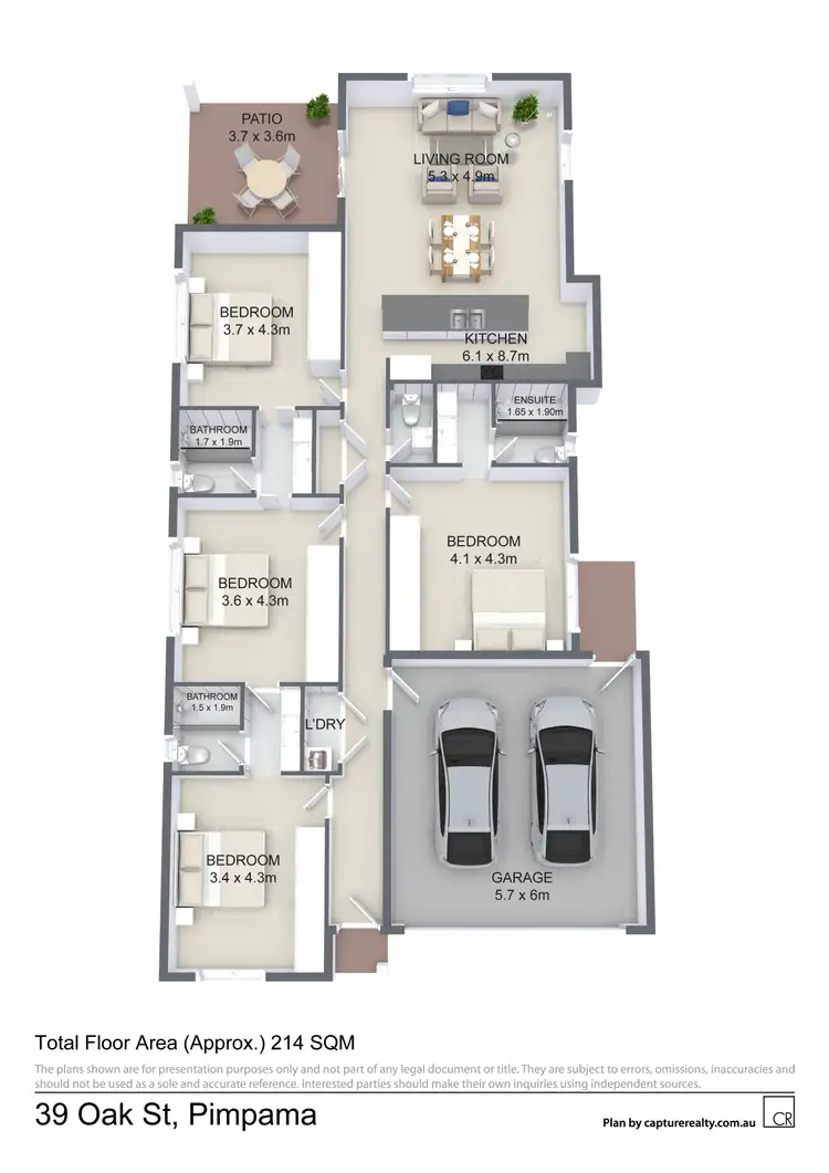 Floorplan of Homely house listing, 39 Oak St, Pimpama QLD 4209