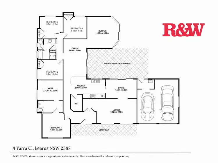 Floorplan of Homely house listing, 4 Yarra Close, Kearns NSW 2558