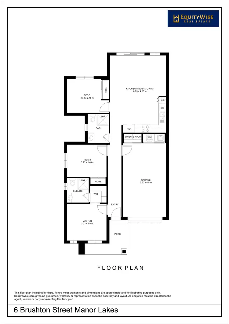 Floorplan of Homely house listing, 6 Brushton Street, Manor Lakes VIC 3024
