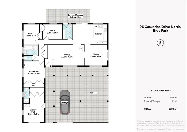 Floorplan of Homely house listing, 96 Casuarina Drive North, Bray Park QLD 4500