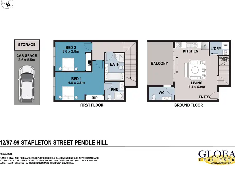 Floorplan of Homely apartment listing, 12/97 99 Stapleton St, Pendle Hill NSW 2145