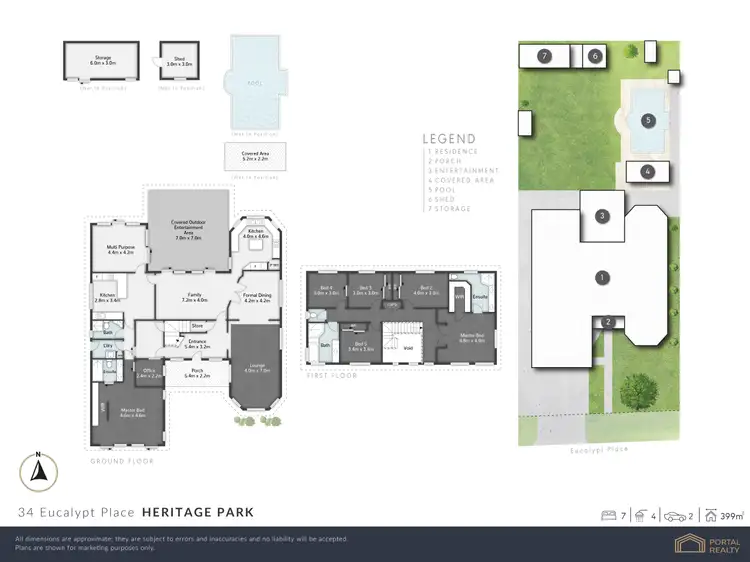 Floorplan of Homely house listing, 34 EUCALYPT PLACE, Heritage Park QLD 4118