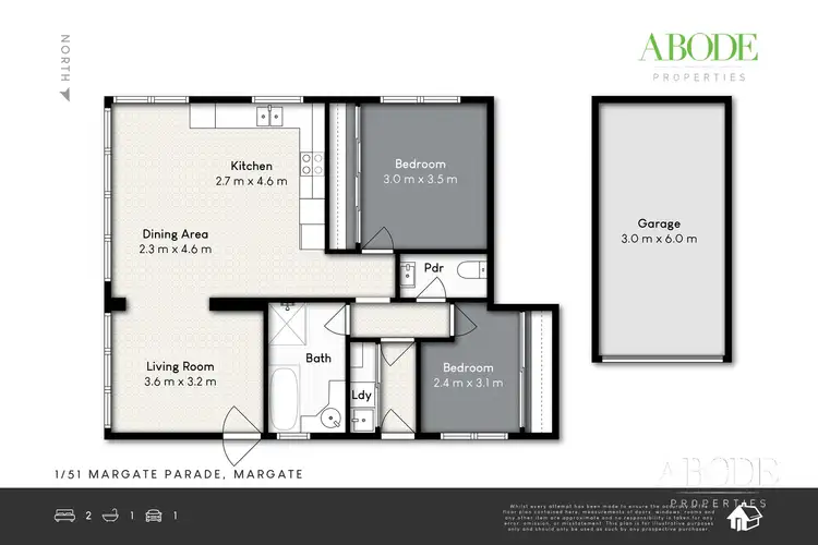 Floorplan of Homely unit listing, 1/51 Margate Parade, Margate QLD 4019