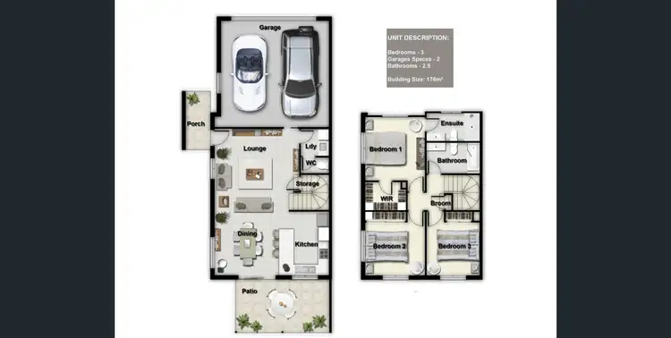 Floorplan of Homely townhouse listing, 15/2 Photinia Crescent, Mountain Creek QLD 4557