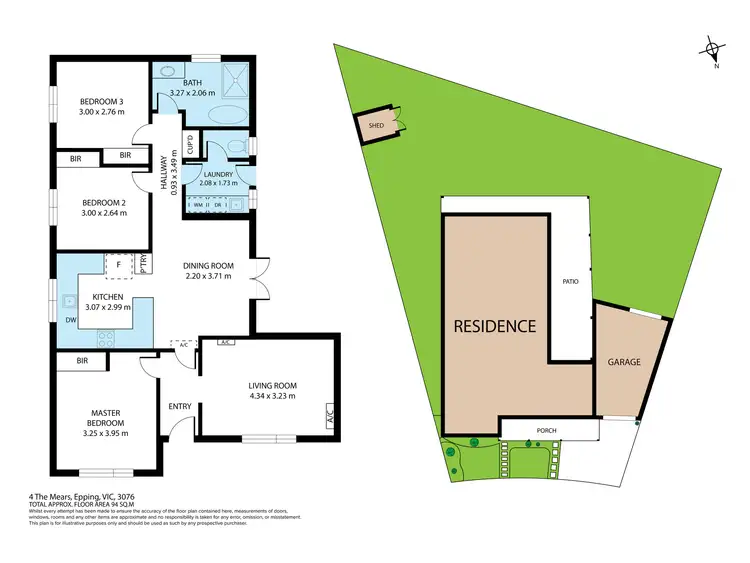 Floorplan of Homely house listing, 4 The Mears, Epping VIC 3076