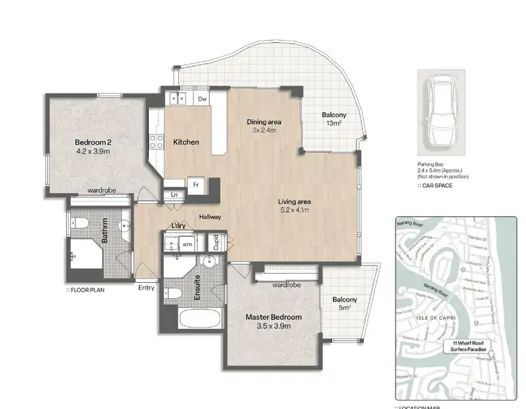 Floorplan of Homely unit listing, 4a/11 Wharf Road, Surfers Paradise QLD 4217