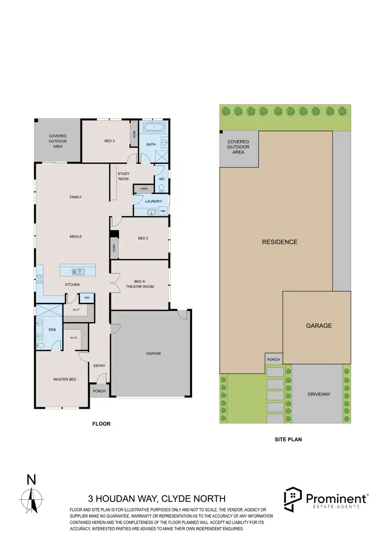 Floorplan of Homely house listing, 3 Houdan Way, Clyde North VIC 3978