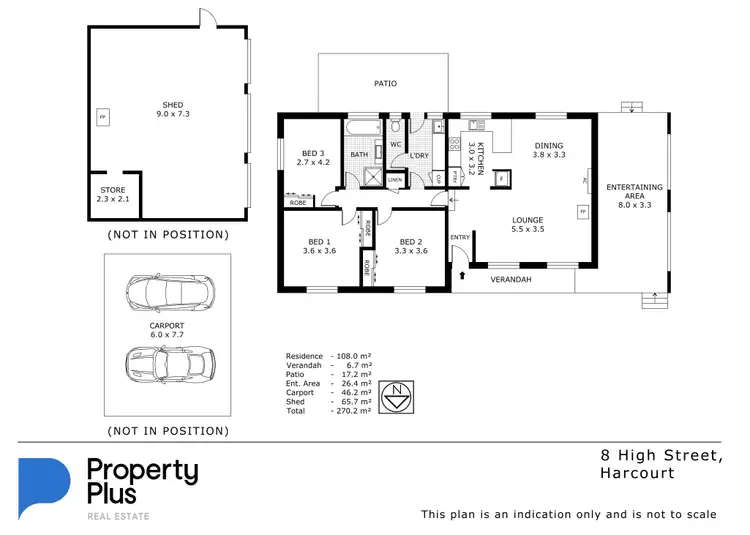 Floorplan of Homely house listing, 8 High Street, Harcourt VIC 3453