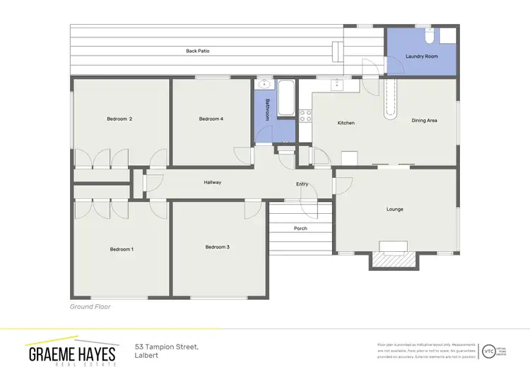 Floorplan of Homely house listing, 53 Tampion Avenue, Lalbert VIC 3542