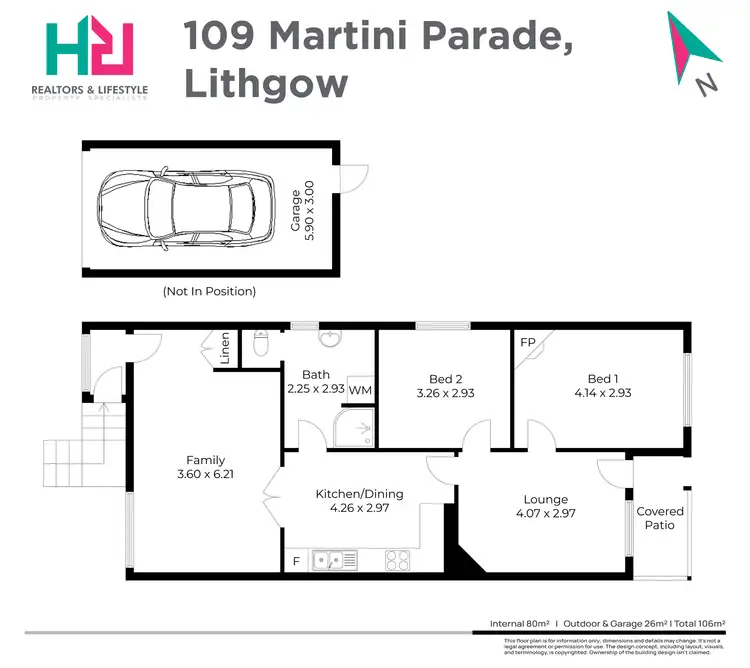 Floorplan of Homely house listing, 109 Martini Parade, Lithgow NSW 2790