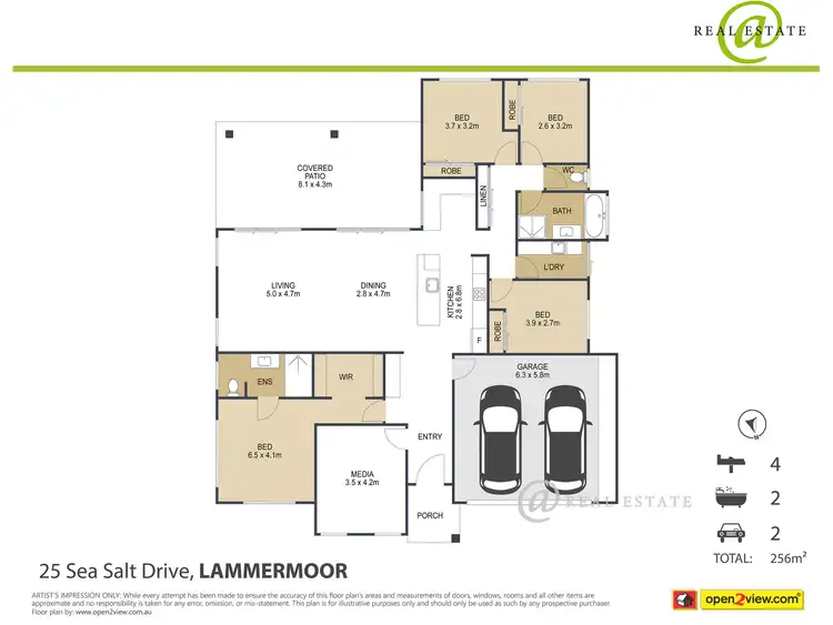 Floorplan of Homely house listing, 25 Sea Salt Drive, Lammermoor QLD 4703