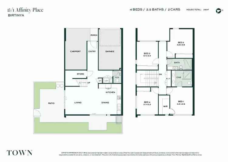 Floorplan of Homely townhouse listing, 13/1 Affinity Place, Birtinya QLD 4575