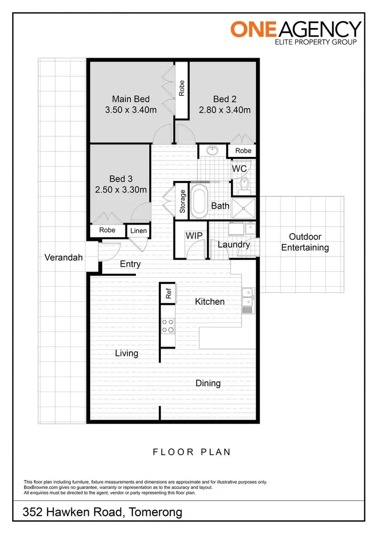 Floorplan of Homely house listing, 352 Hawken Road, Tomerong NSW 2540