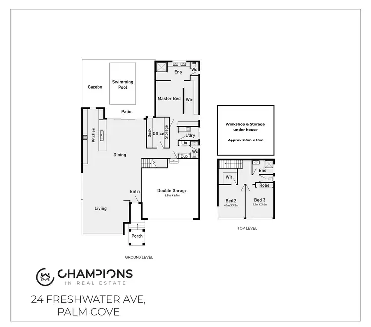 Floorplan of Homely house listing, 24 Freshwater Avenue, Palm Cove QLD 4879