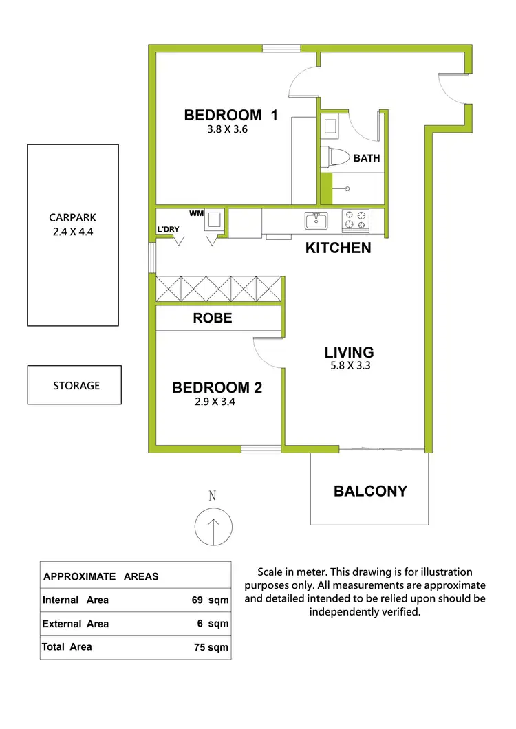 Floorplan of Homely apartment listing, 2808/29 Angas Street, Adelaide SA 5000