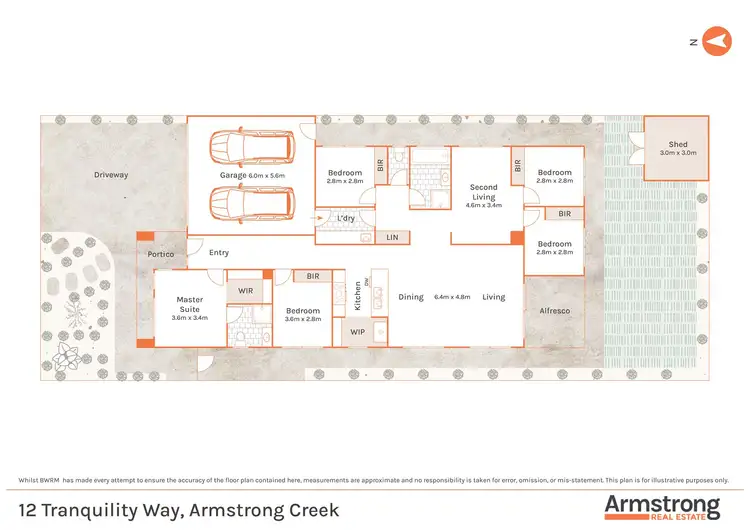 Floorplan of Homely house listing, 12 Tranquility Crescent, Armstrong Creek VIC 3217