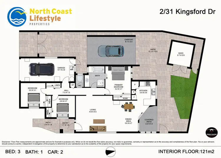 Floorplan of Homely house listing, 2/31 Kingsford Drive, Brunswick Heads NSW 2483