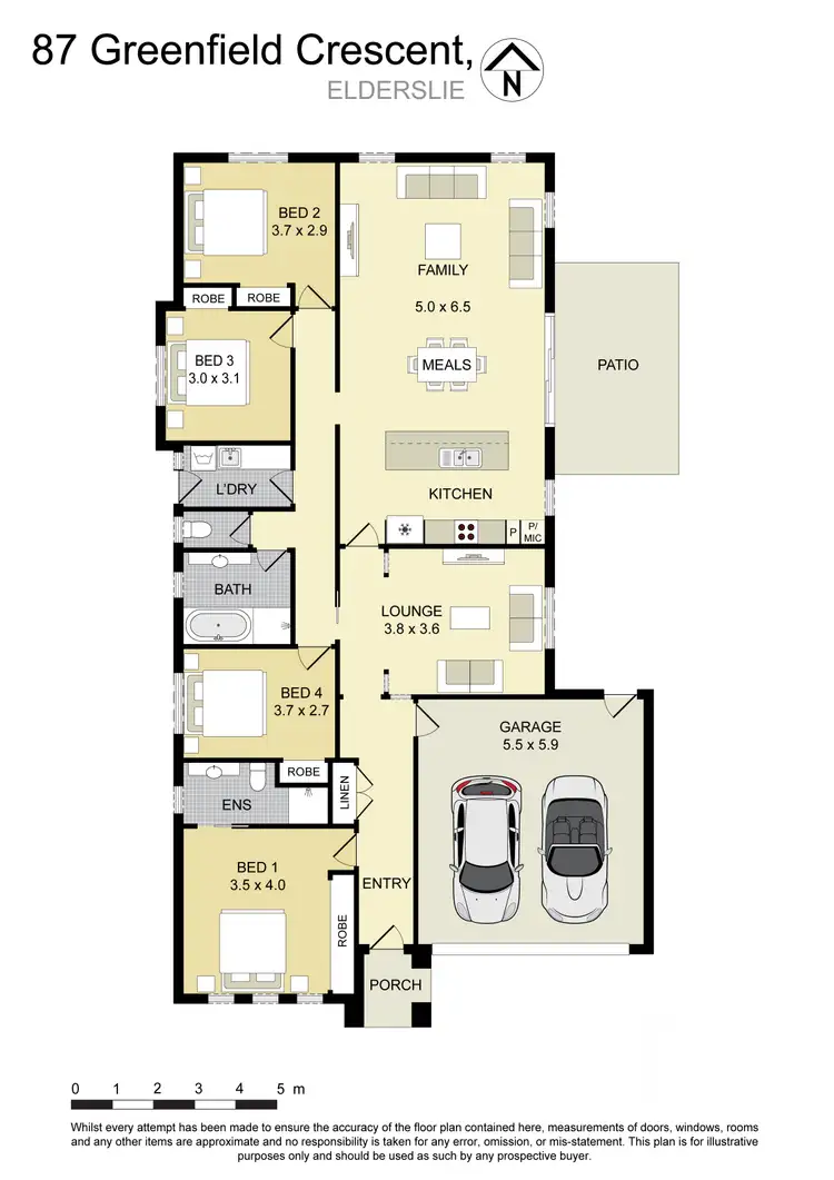 Floorplan of Homely house listing, 87 Greenfield Crescent, Elderslie NSW 2570
