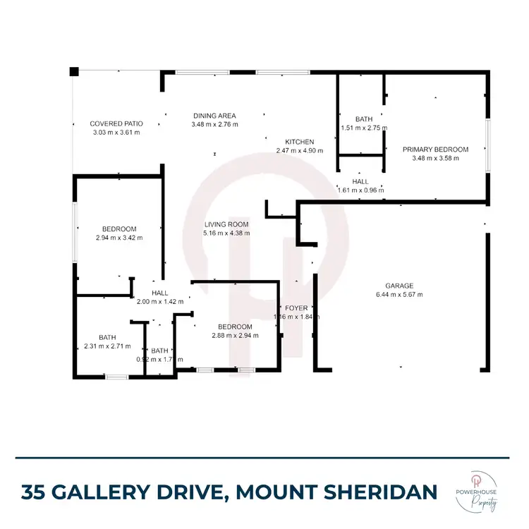 Floorplan of Homely house listing, 35 GALLERY DRIVE, Mount Sheridan QLD 4868