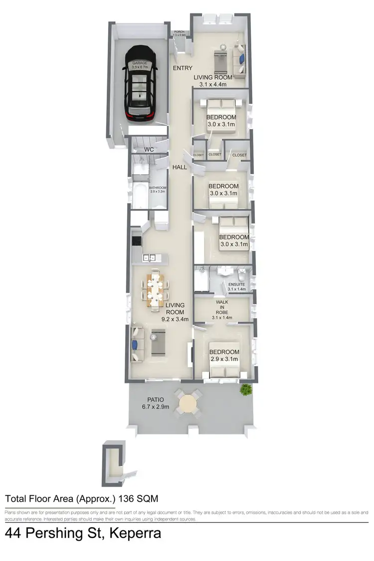 Floorplan of Homely house listing, 44 Pershing Street, Keperra QLD 4054