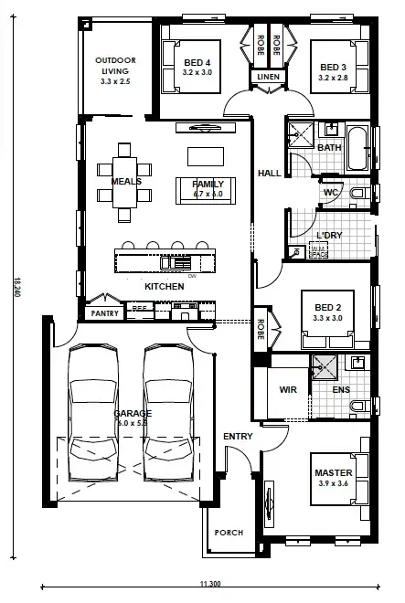 Floorplan of Homely house listing, Lot 1334 Daisy Lane, Wallan VIC 3756