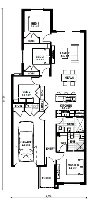 Floorplan of Homely house listing, Lot 185 Tangerine Avenue, Lara VIC 3212