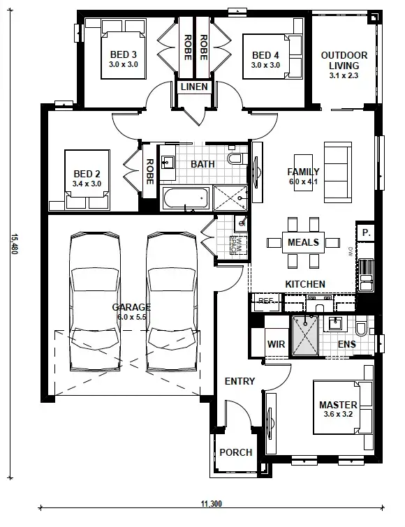 Floorplan of Homely house listing, Lot 1631 Gosfield Drive, Werribee VIC 3030