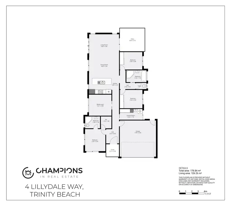 Floorplan of Homely house listing, 4 Lillydale Way, Trinity Beach QLD 4879