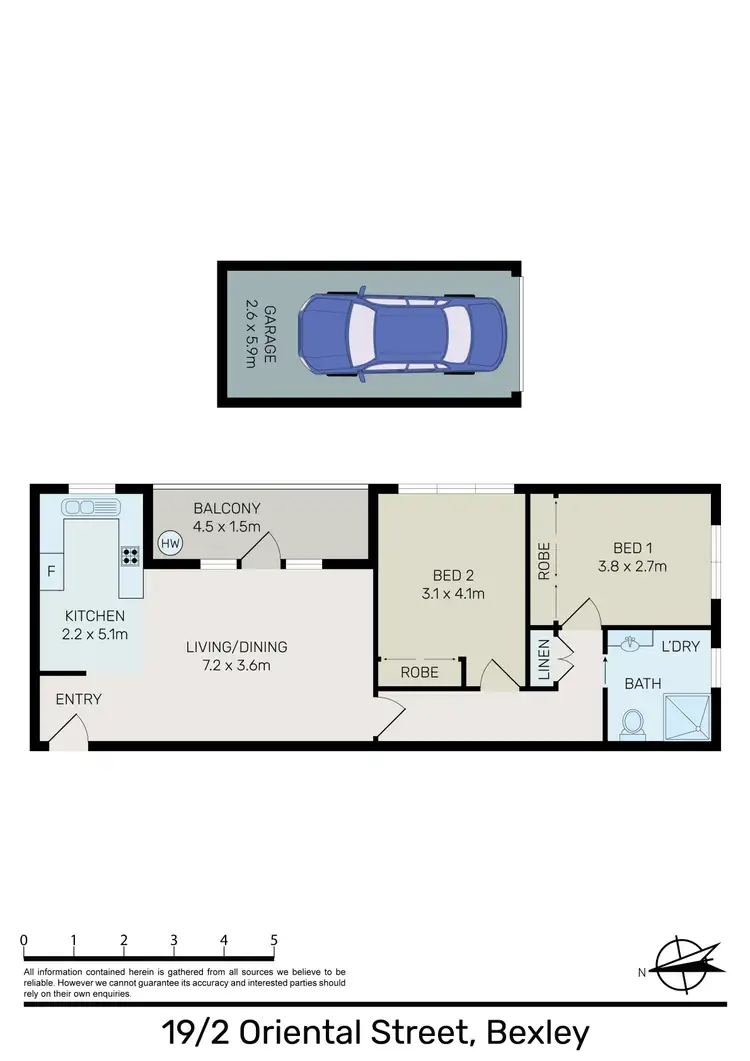 Floorplan of Homely unit listing, 19/2 Oriental Street, Bexley NSW 2207