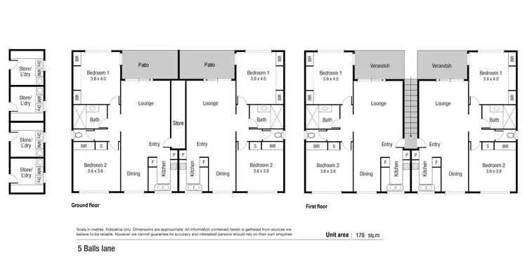 Floorplan of Homely block of units listing, 5 Balls Lane, Mysterton QLD 4812