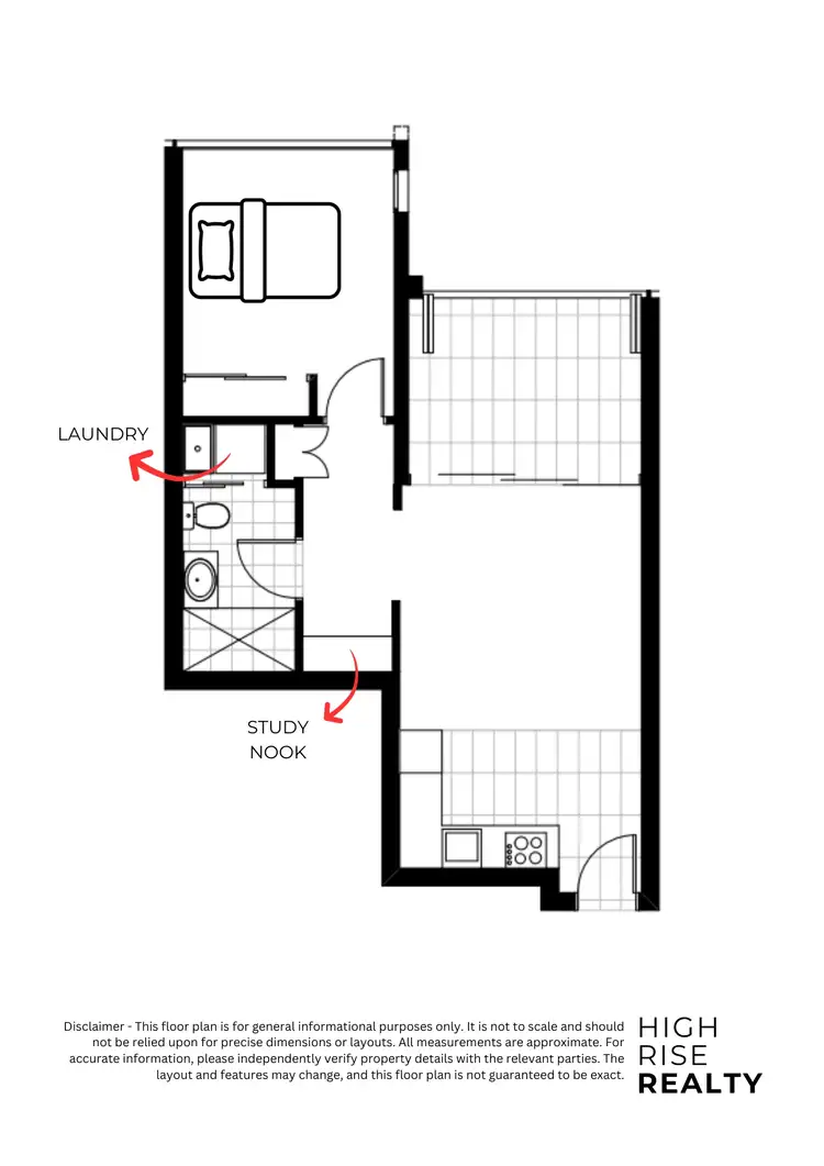 Floorplan of Homely apartment listing, 2055/16 Hamilton Place, Bowen Hills QLD 4006
