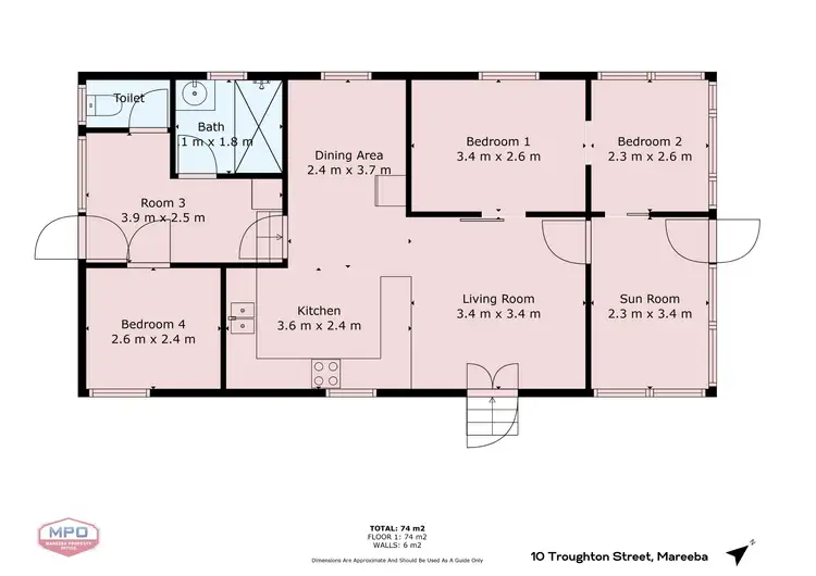 Floorplan of Homely house listing, 10 Troughton Street, Mareeba QLD 4880