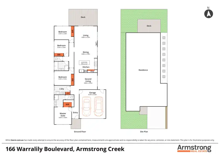 Floorplan of Homely house listing, 166 Warralily Boulevard, Armstrong Creek VIC 3217