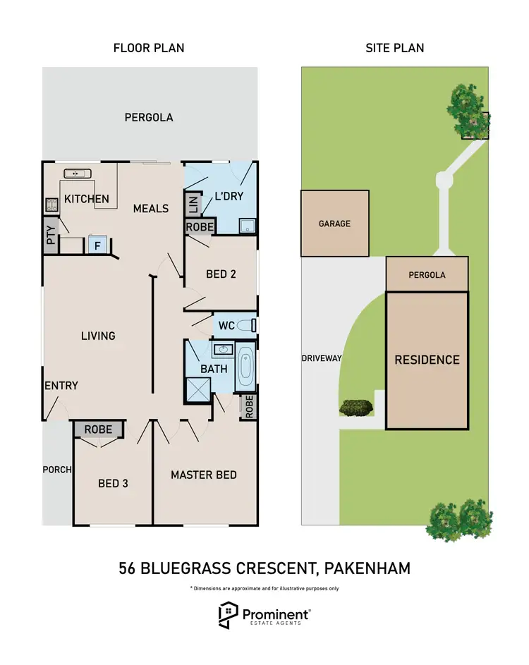 Floorplan of Homely house listing, 56 Bluegrass Crescent, Pakenham VIC 3810