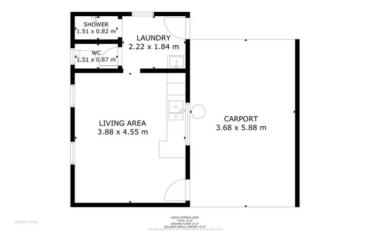 Floorplan of Homely flat listing, 179a West Street, Newtown QLD 4350