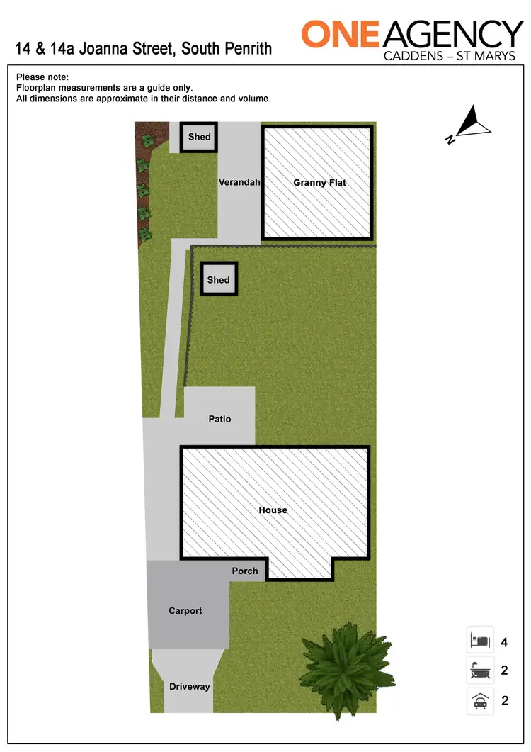 Floorplan of Homely house listing, 14 & 14a Joanna Street, South Penrith NSW 2750