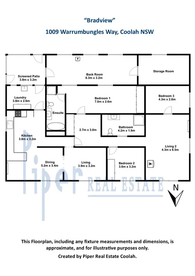 Floorplan of Homely house listing, Bradview/1009 Warrumbungles Way, Coolah NSW 2843