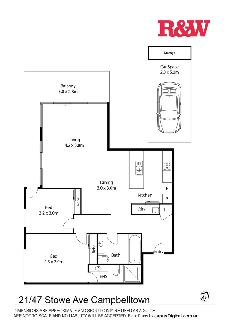 Floorplan of Homely unit listing, 21/47 STOWE AVENUE, Campbelltown NSW 2560