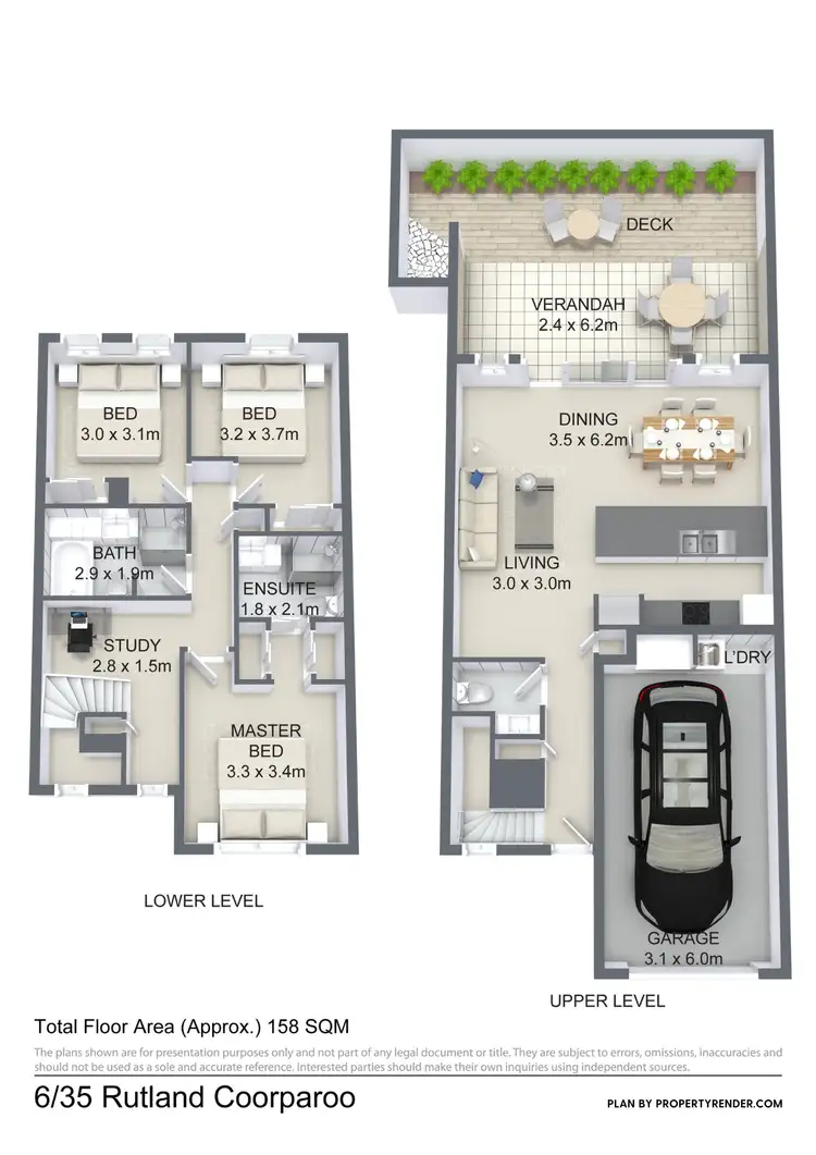 Floorplan of Homely townhouse listing, 6/35 Rutland Street, Coorparoo QLD 4151