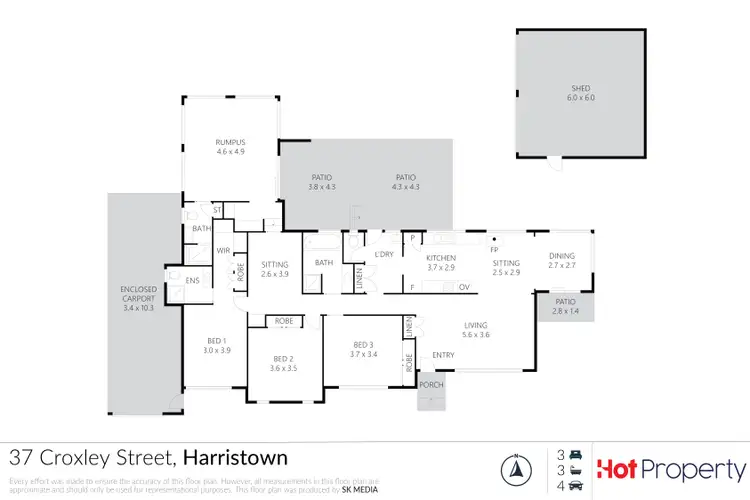 Floorplan of Homely house listing, 37 Croxley Street, Harristown QLD 4350