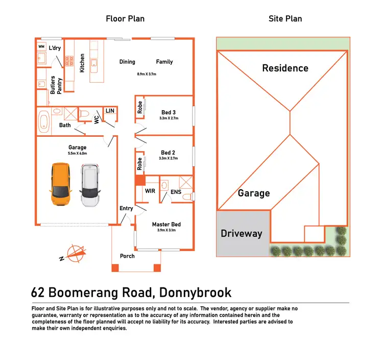 Floorplan of Homely house listing, 62 Boomerang Road, Donnybrook VIC 3064