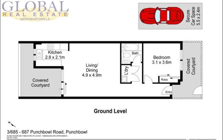 Floorplan of Homely apartment listing, 685-687 Punchbowl Rd, Punchbowl NSW 2196