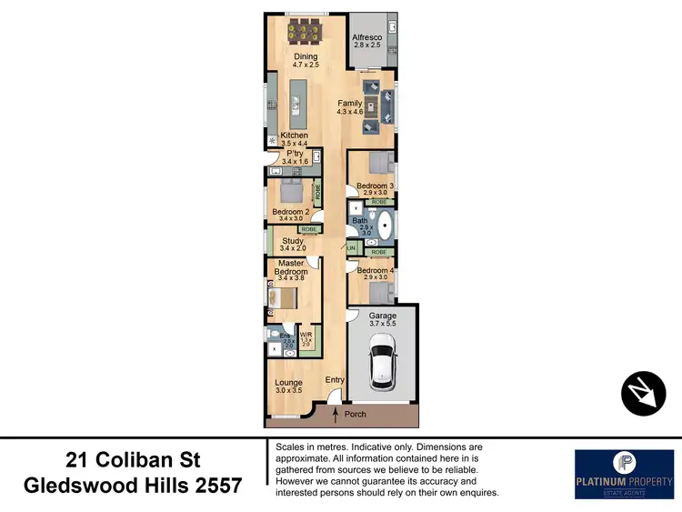 Floorplan of Homely house listing, 21 Coliban Street, Gledswood Hills NSW 2557
